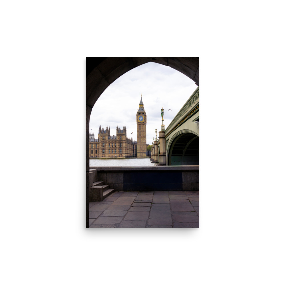 Big Ben Through the Arch | London Architecture Photography Print