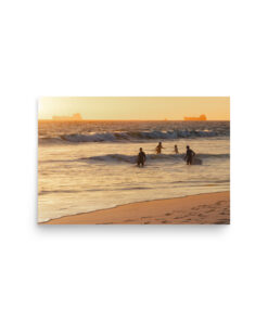 Surfers at Golden Hour | Sunset Fine Art Photography Print