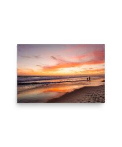 Golden Hour Beach Silhouettes | Sunset Fine Art Photography Print